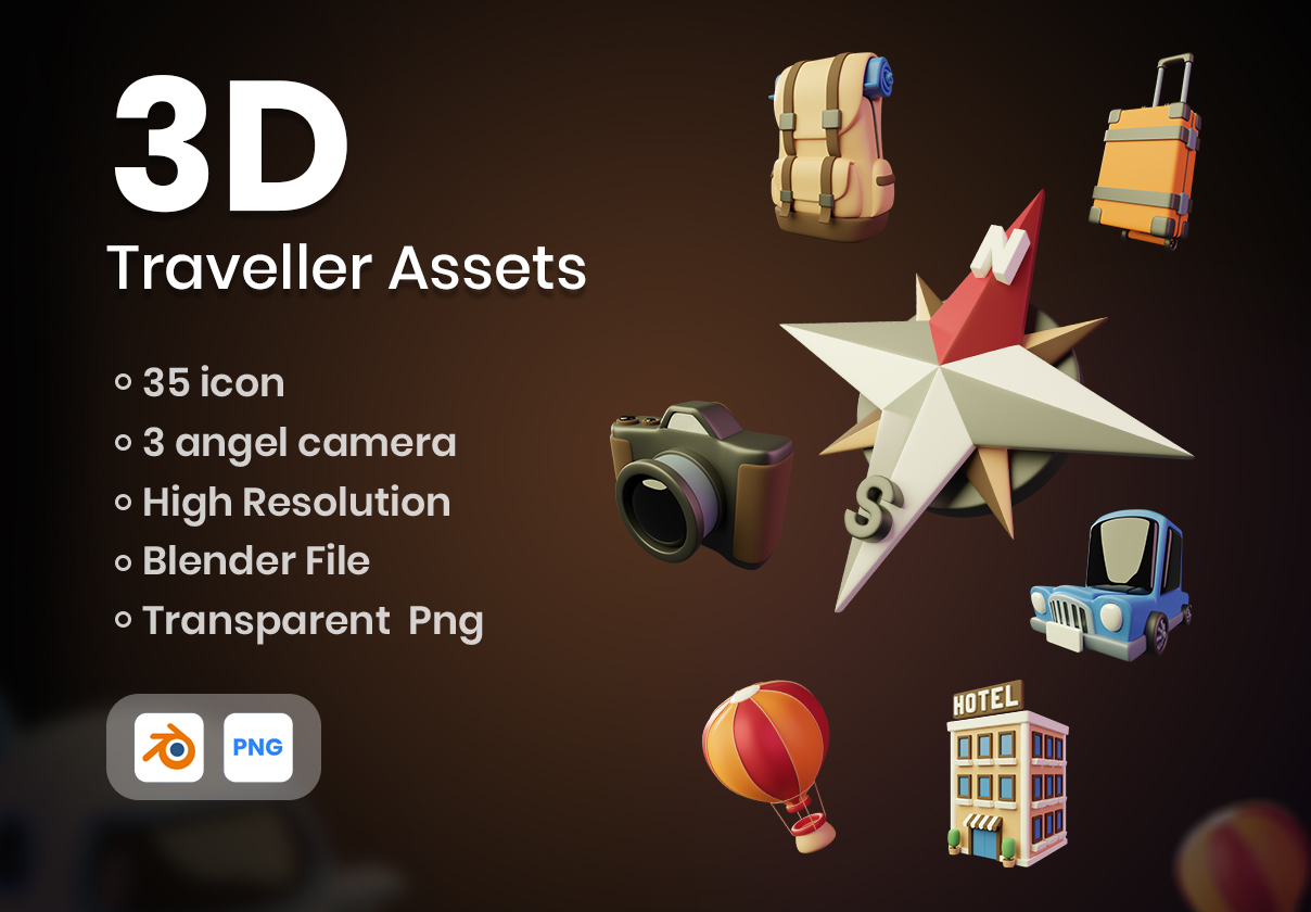 3D Traveller Assets