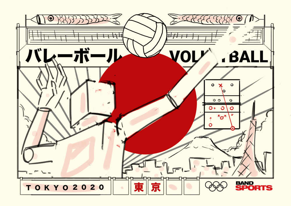 BandSports东京2020插画设计