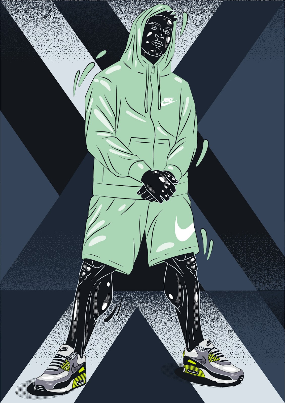 Nike App运动插画设计欣赏