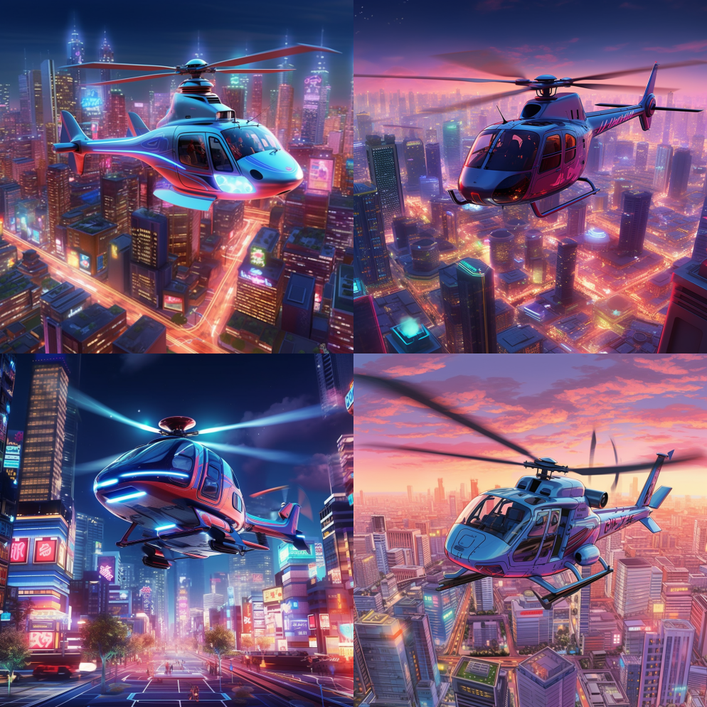 这部电影的特点是直升机在城市的天际线上，