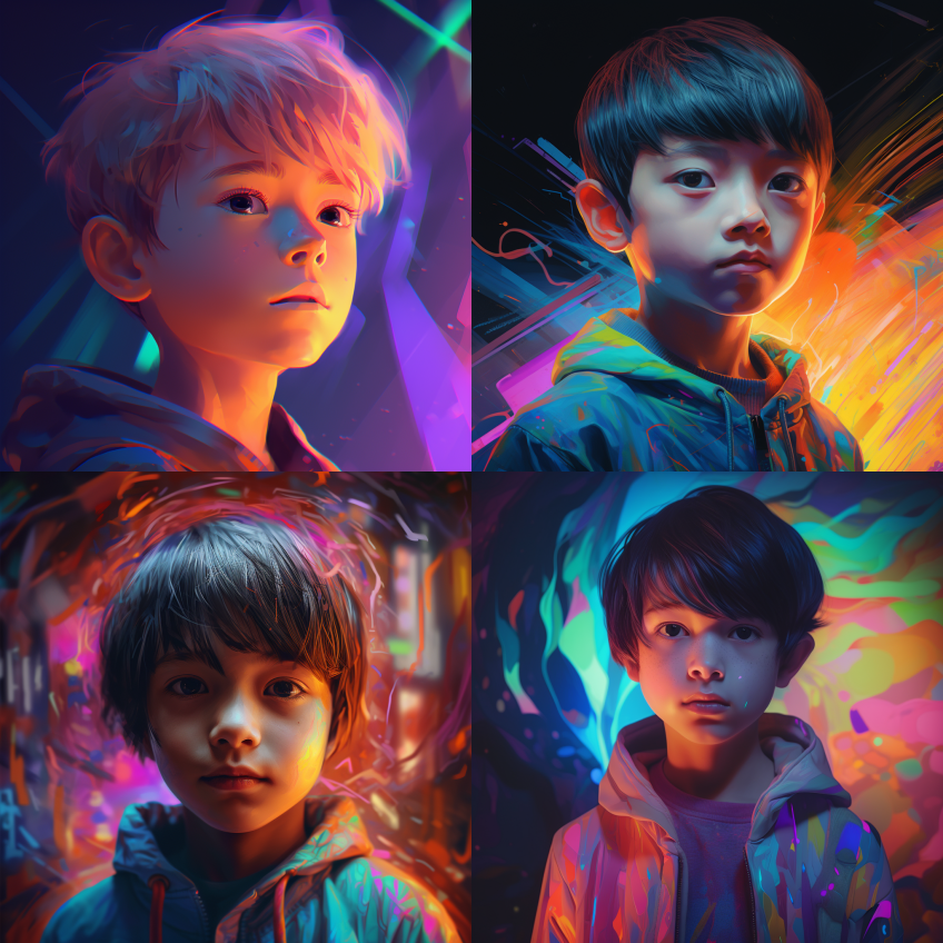 一个可爱的男孩,看着相机,在半身照片,插