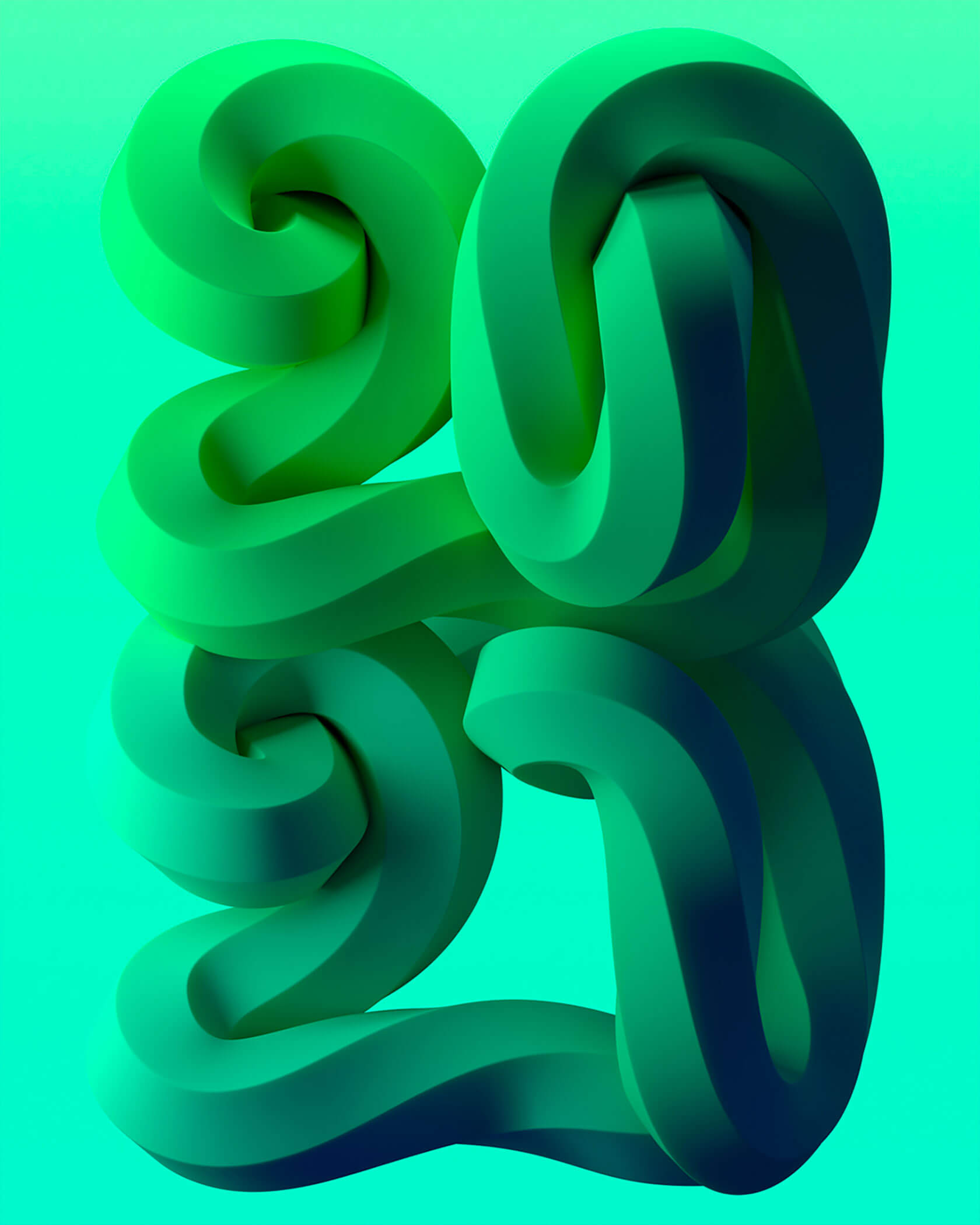 Marc Urtasun创意的3D字体设计