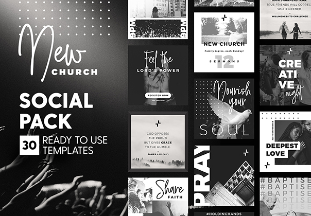 New Church Social Pack