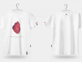 白色短袖无领T恤服饰文化衫衣服VI应用展示 PSD智能贴图样机素材