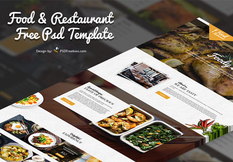 Food & Restaurant PSD Template