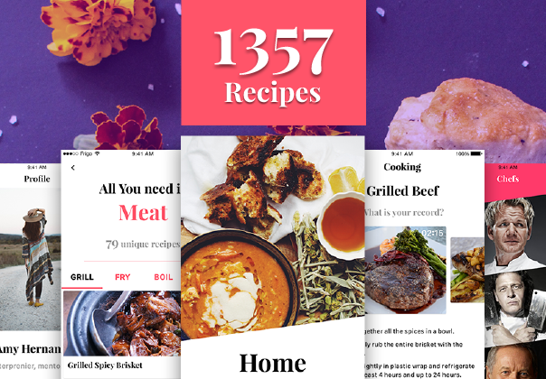 1357 Recipes App UI Kit
