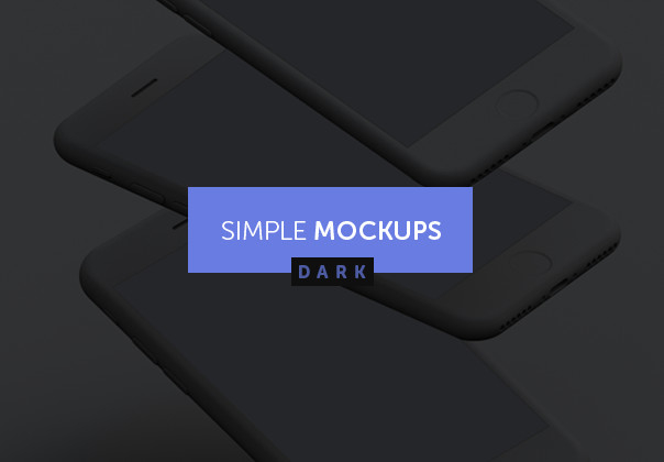 Simple Mockups Dark
