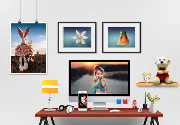 Desktop Scene Mockup