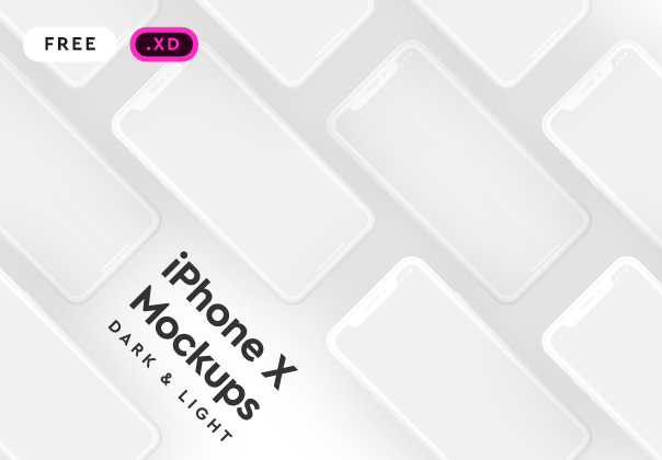 iPhone X Mockups XD