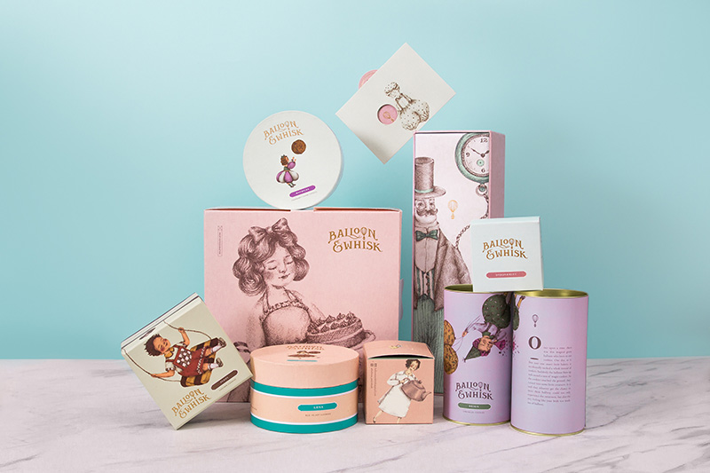 印尼雅加达蛋糕店Balloon＆Whisk品牌及包装设计