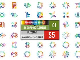 440多款精美LOGO大合集（含AI+EPS矢量格式和PSD源文件）