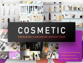 350+种化妆品元素包装VI展示样机PSD源文件打包下载 Cosmetic Packaging Branding MockUp