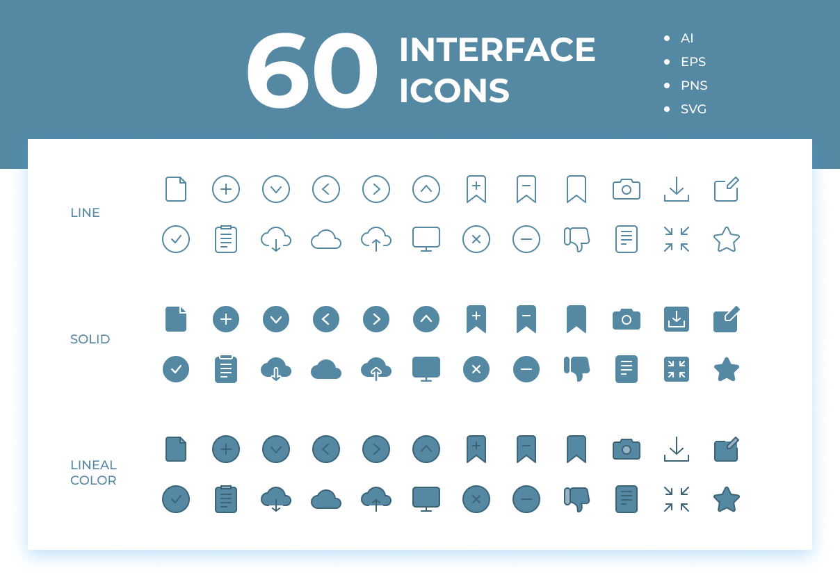 60 Interface Icons