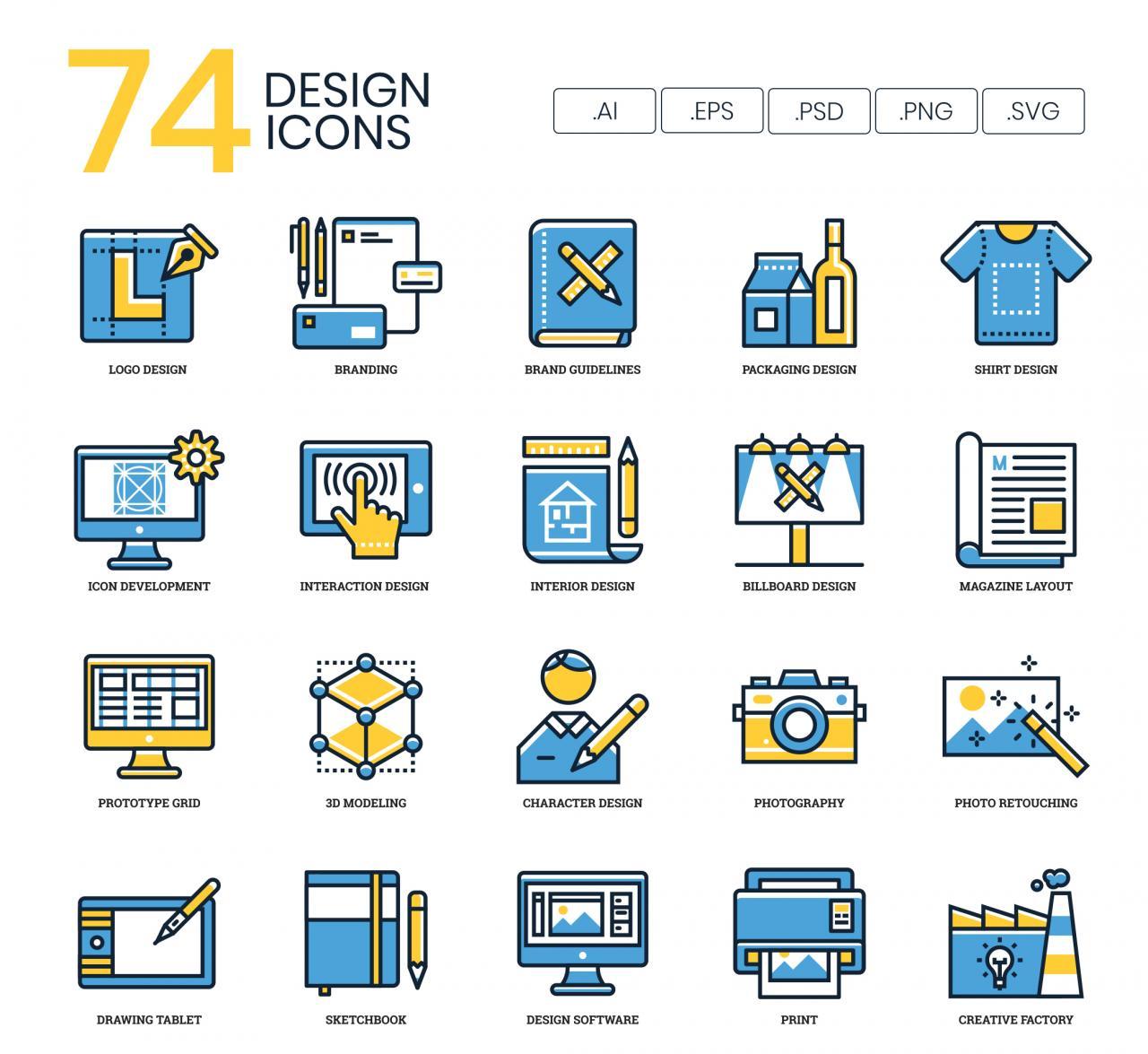 74 Design Icons-PlanForest 设计森林