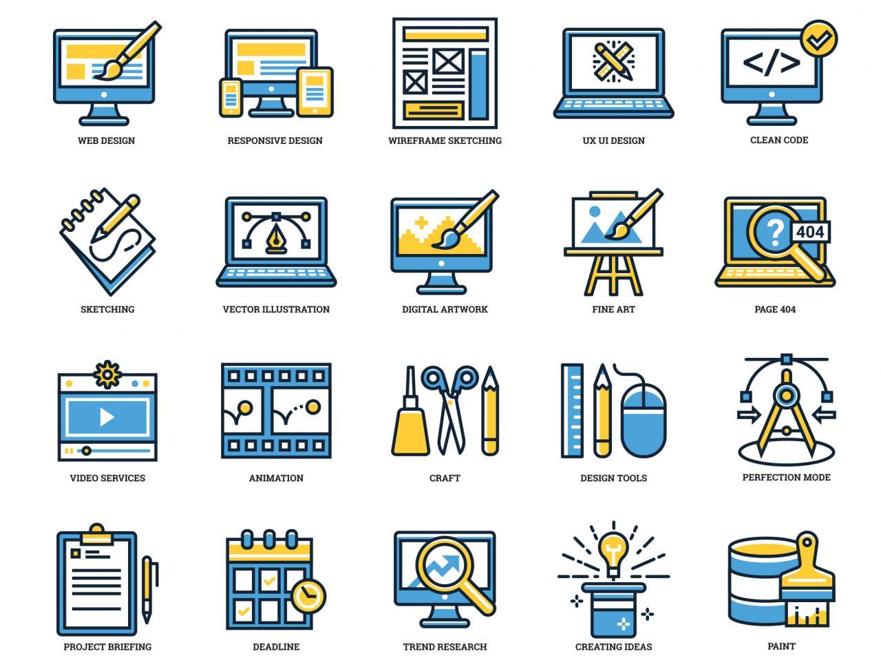 74 Design Icons-PlanForest 设计森林