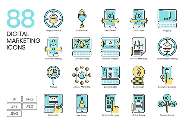 Digital Marketing Icons