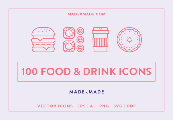 100 Food & Drink Icons