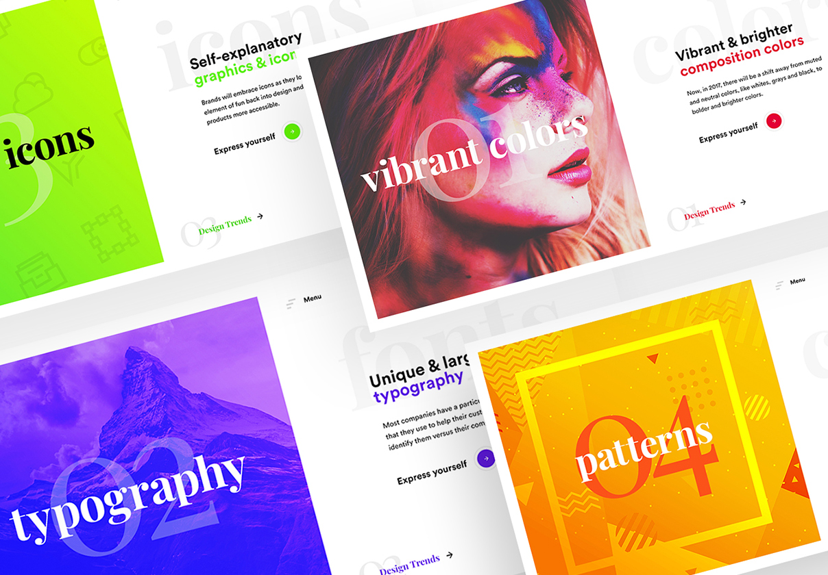 Vibrant Hero Headers
