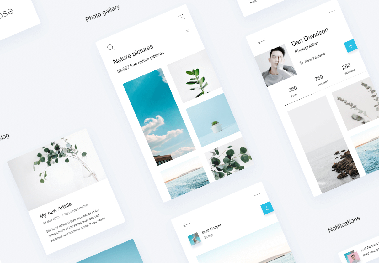 Minimalism App UI KIT