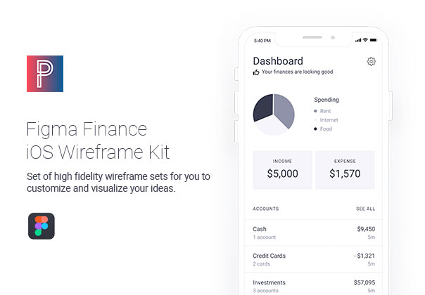 Finance Wireframes