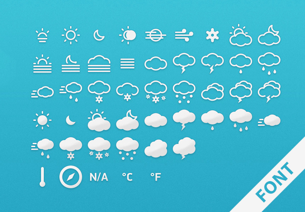 Meteocons – Font