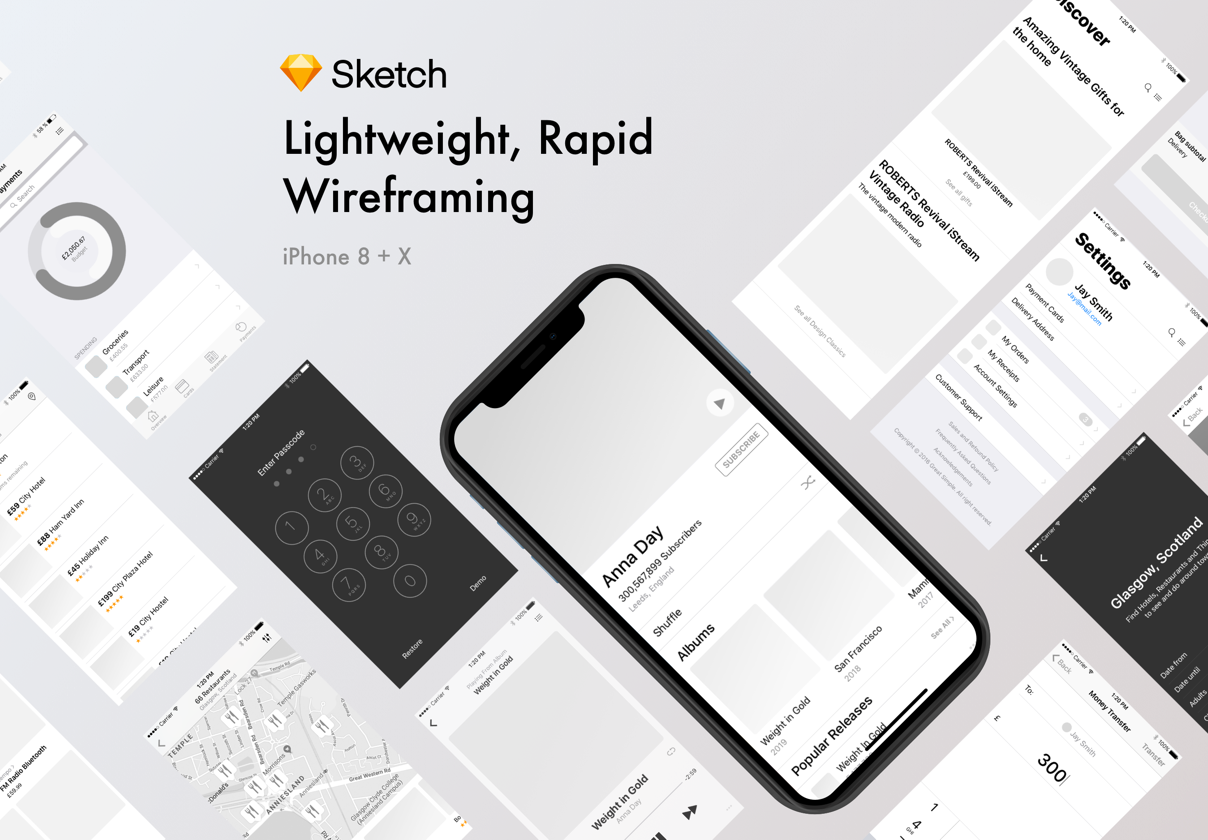 Rapid Wireframing Kit Noir