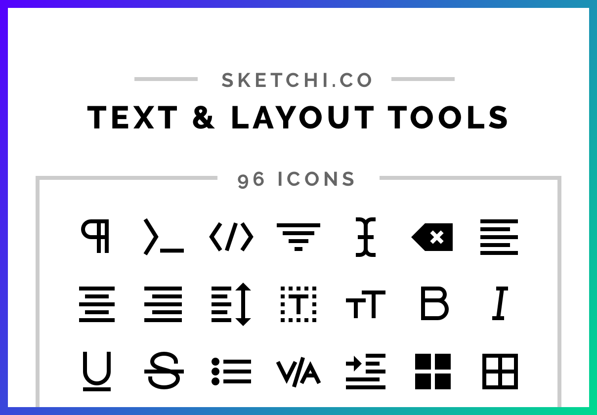 Text & Layout Tools Solid
