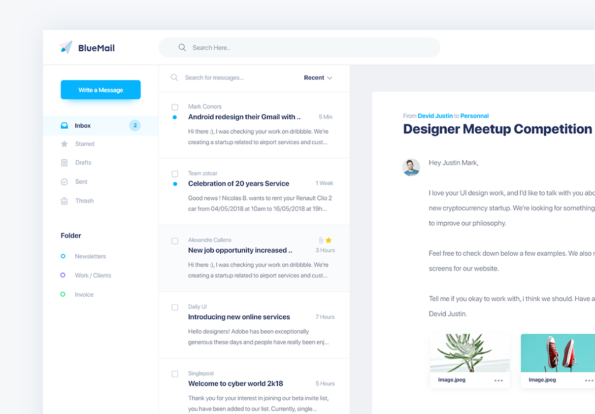 Bluemail Freebie Mail clients
