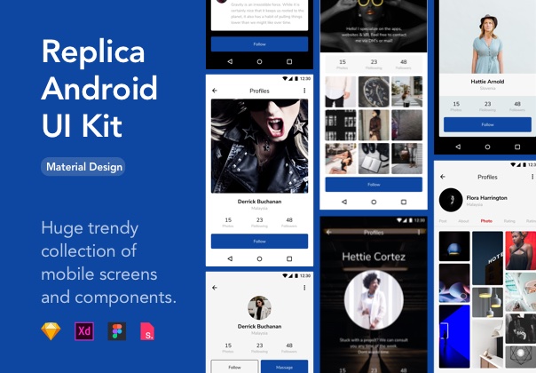 Replica Android UI Kit