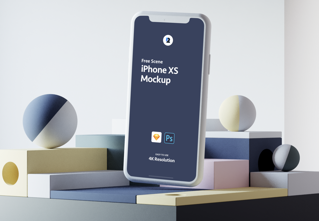iPhone XS Scene Mockup 01