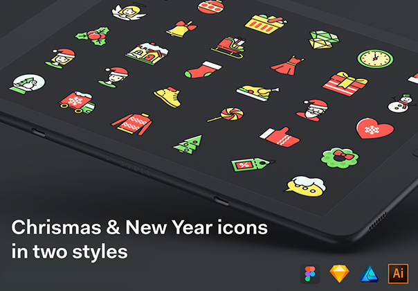 Christmas & New Year Icons