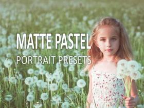 10款粉色柔和肖像摄影调色lr预设 10 Matte Pastel Portrait Presets
