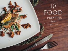 10款专用食品食物摄影师LR调色预设 10 Food presets for lightroom