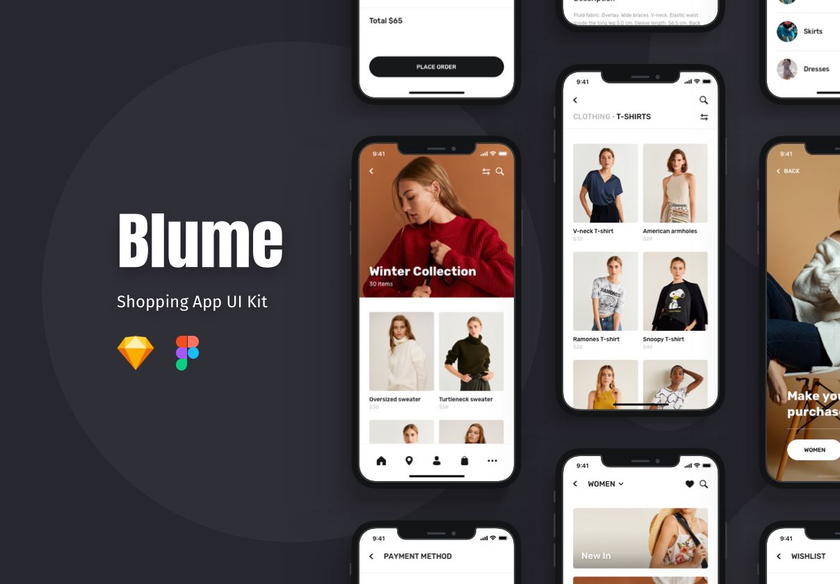 Blume – Shopping App UI Kit