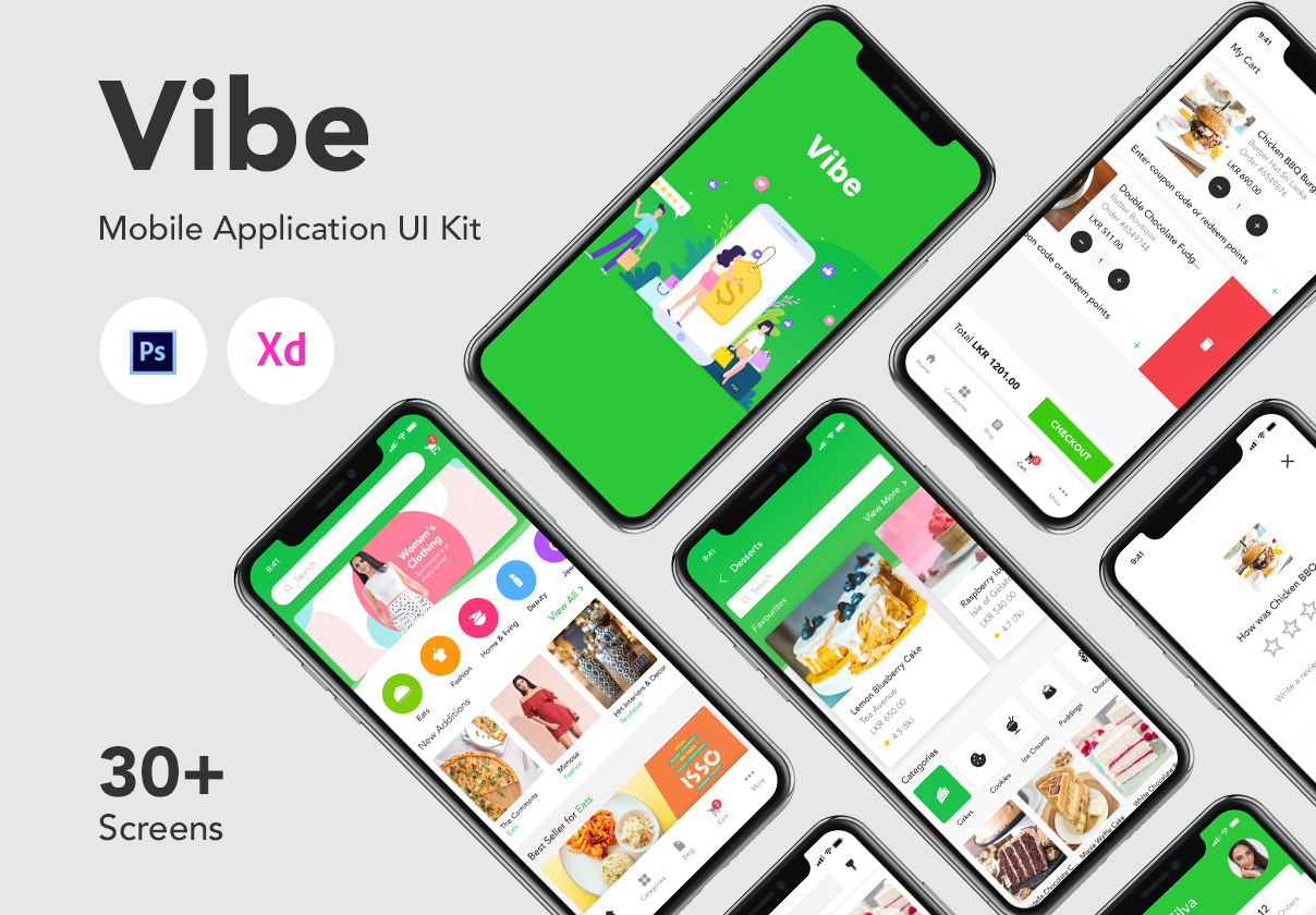 Vibe – Mobile Application UI Kit