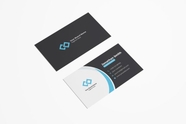 极简设计风格企业公司名片设计模板v46 Business Card Template.v46