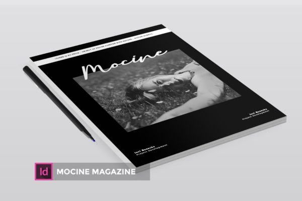 高端人物/摄影/时尚主题杂志版式排版设计INDD模板 Mocine | Magazine Template