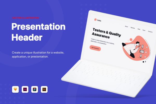 质量保证主题网站Banner&着陆页设计矢量插画 Quality Assurance – Banner & Landing Page