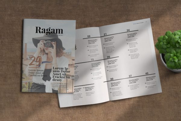 高端旅行/摄影主题杂志版式设计InDesign模板 InDesign Magazine Template