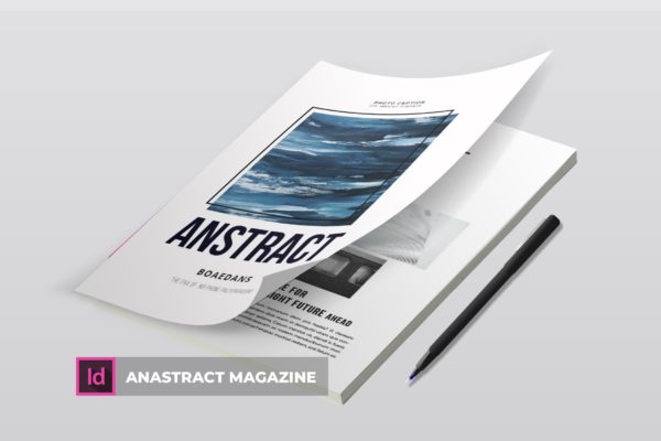 简约企业杂志版式设计模板 Anastract | Magazine Template