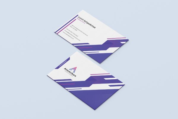 创意科技公司企业名片设计模板 Creative Business Card Template