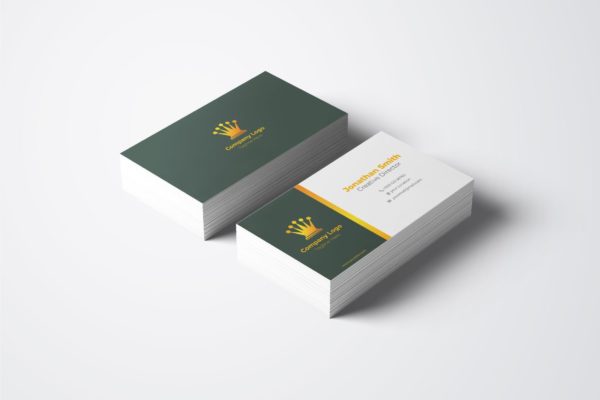 简约大气企业公司职员名片设计模板v39 Business Card Template.v39