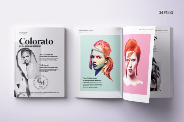 摄影工作室/摄影大师作品集画册设计模板 Photo Magazine Bifold A4 & US Letter – 34 pgs