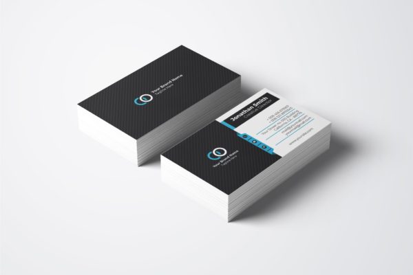 商务公司适用的企业名片设计模板v48 Business Card Template.v48
