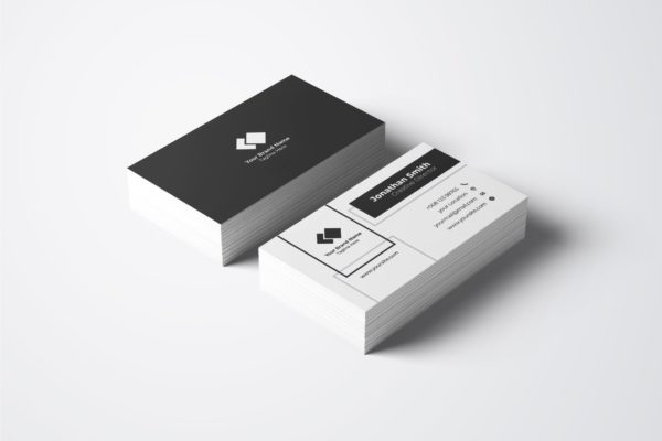创意几何图形艺术企业名片设计模板v45 Business Card Template.v45