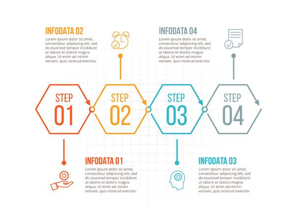 信息图表设计线性元素素材包 Linear elements for infographic v.19