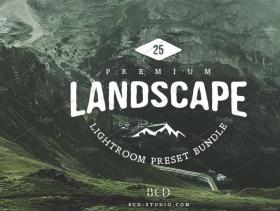25款景观自然山水摄影师后期调色LR预设 Landscape Lightroom Preset Bundle