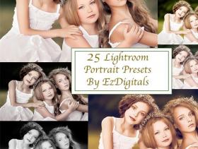 25款儿童家庭婚礼肖像摄影LR调色预设 25 Portrait Lightroom Presets
