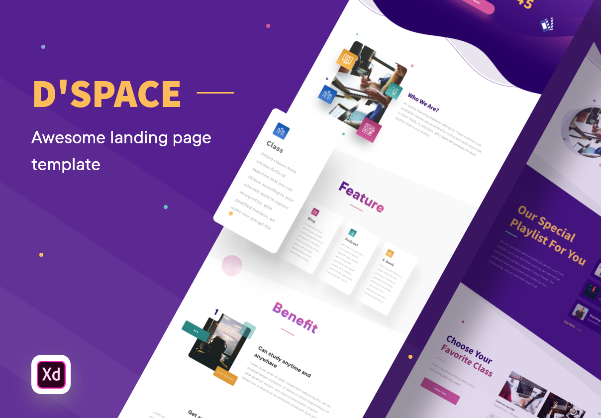 Dspace – landing page template