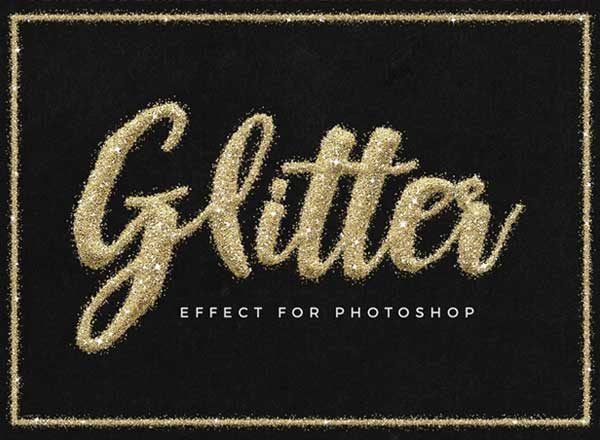 快速实现 BINGBING 闪光文字效果 Glitter Text Effect for Photoshop